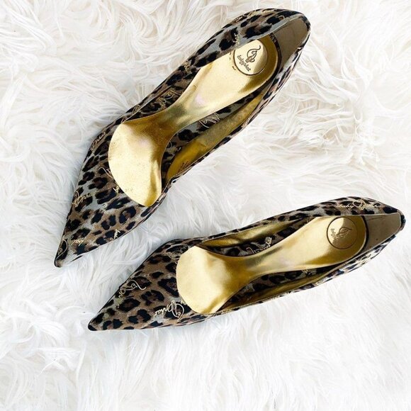 Baby Phat Leopard Print Gold Heels Vintage Y2K Customized 🎉HOST PICK 🎉 - Picture 6 of 12